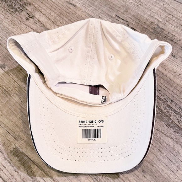 Subaru Unisex Adjustable HXD White Chino Twill Ballcap White Blue Silver NWT - Picture 8 of 8